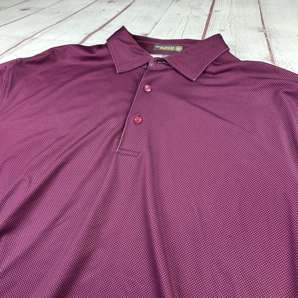 Peter Millar Summer Comfort Polo Shirt Sz Large